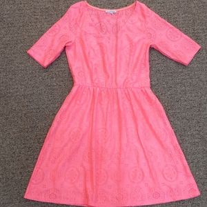 charlotte russe pink v-neck dress